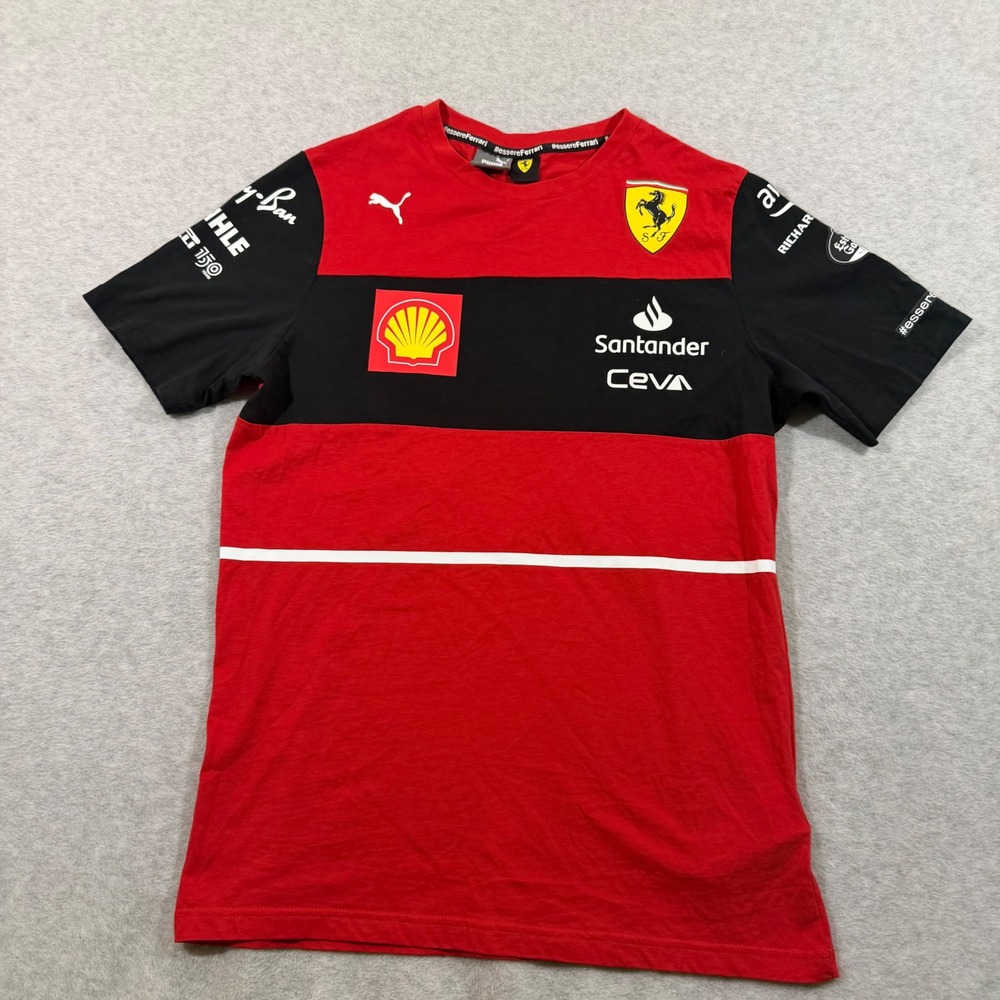 Puma Ferrari F1 T-Shirt Men Medium Red Charles Leclerc 16